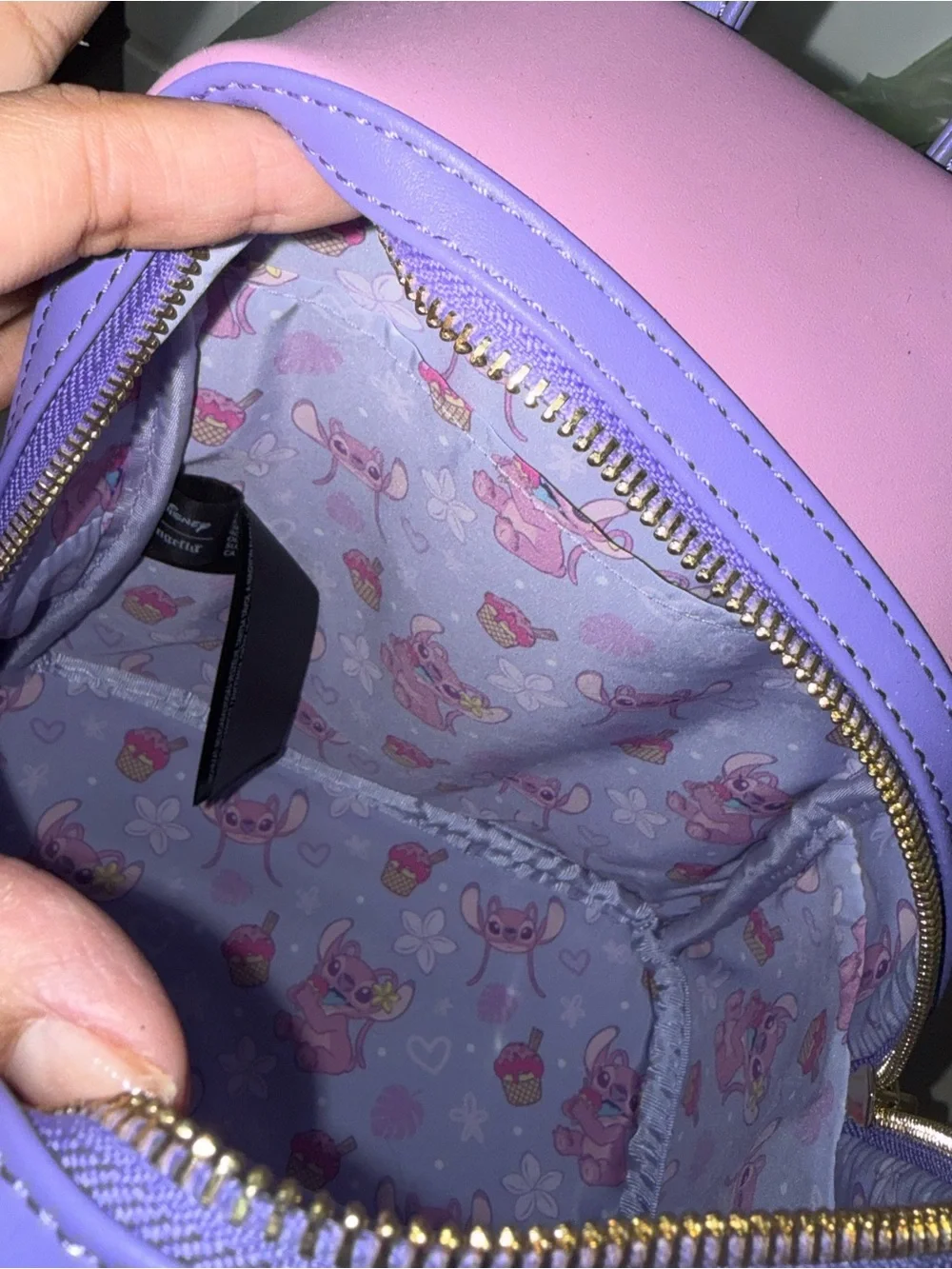 Loungefly Pink & Purple Lilo & Stitch Ice Cream Mini Backpack